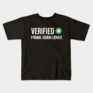 Verified Maine Coon Cat | Best Gift Ideas | Funny Kitten Kids T-Shirt